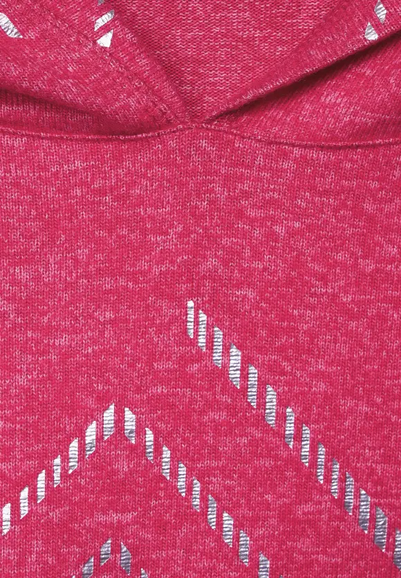 CECIL Hoodie Shirt mit Folienprint