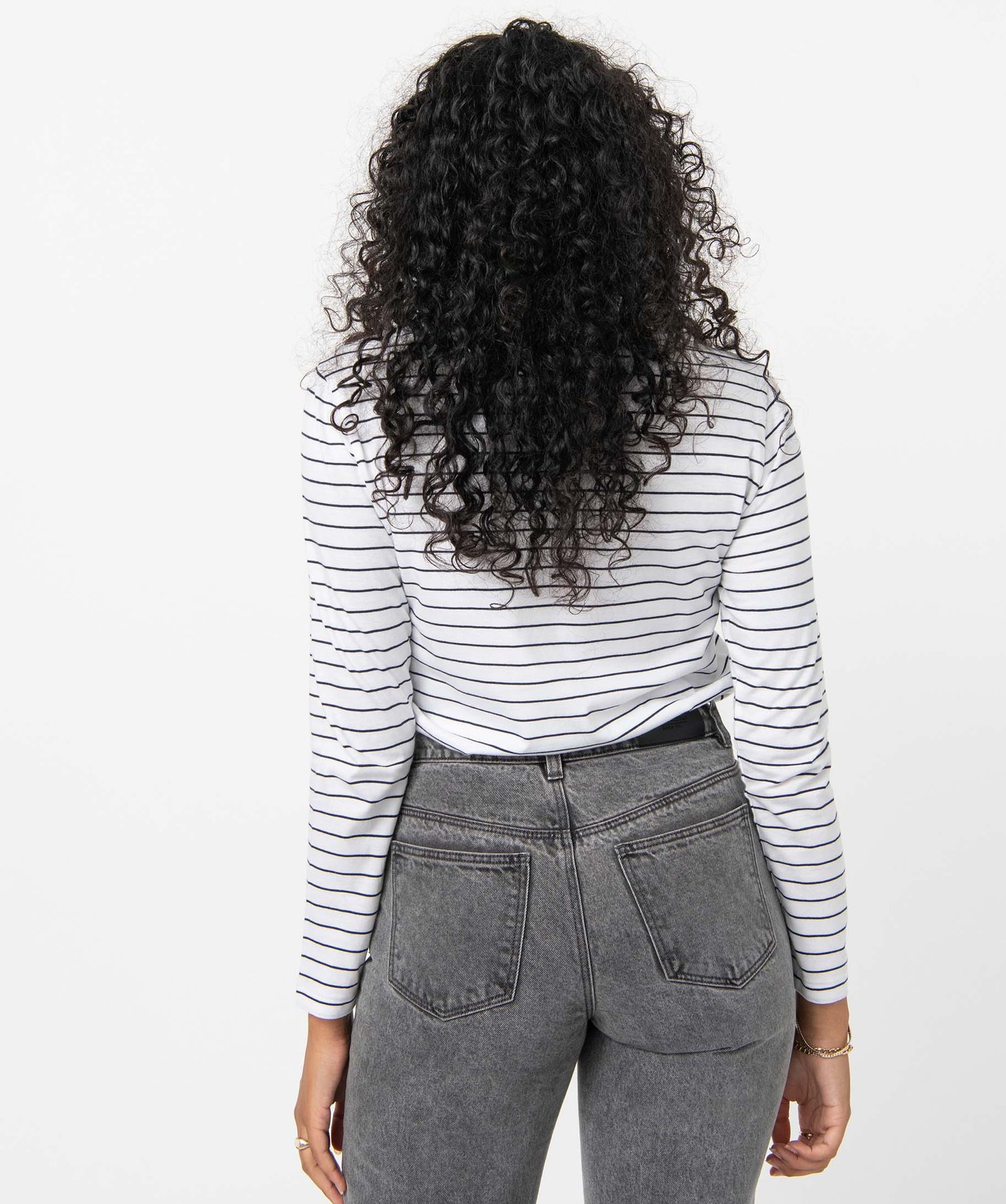 Tee-shirt femme rayé à manches longues raye | GEMO