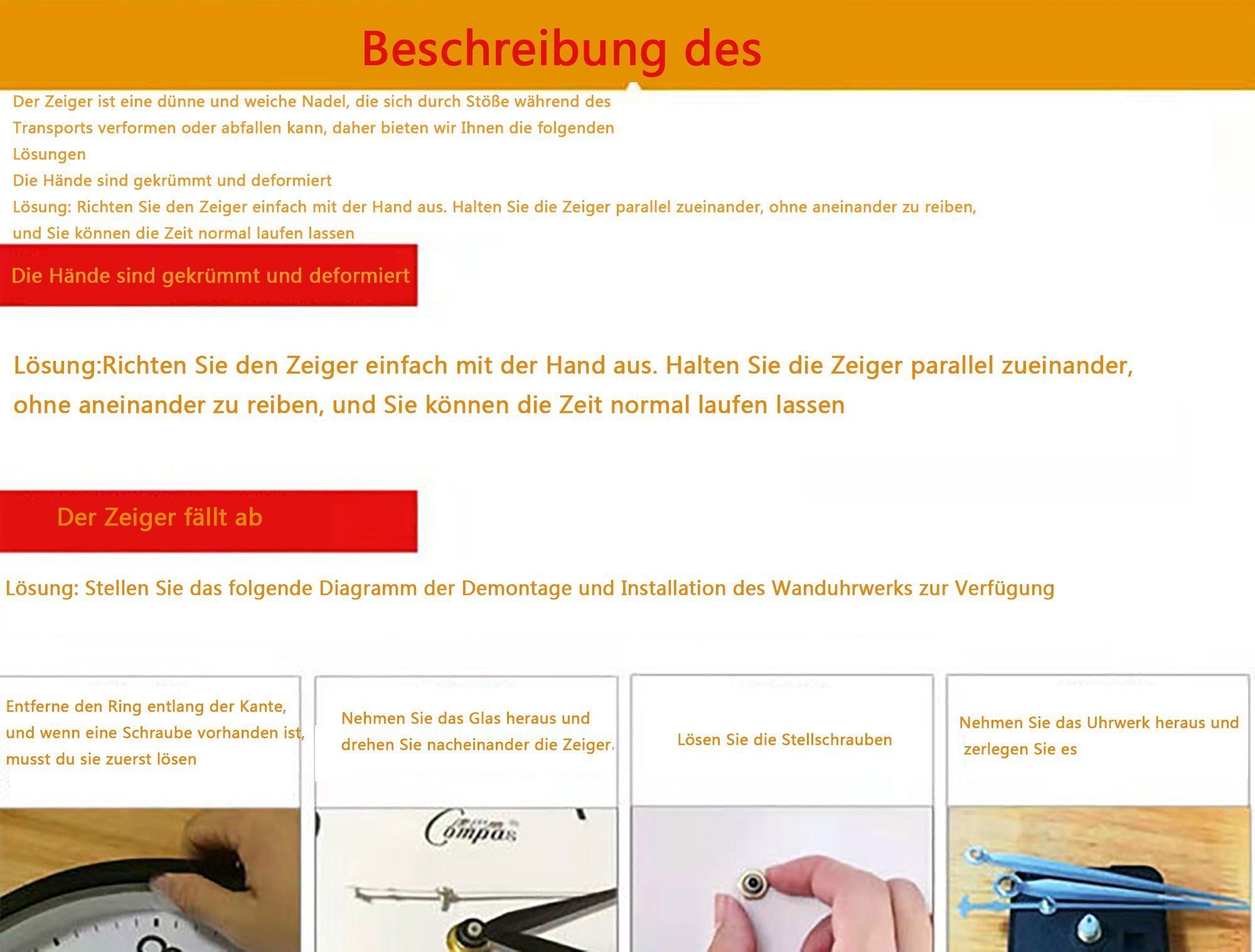 KUGI Wanduhr Wanduhr Kinder- LernWanduhren - Bunte LernUhren - Analoge Wanduhren (ohne Ticken .20 cm Quartz geräuschlos Zimmer Jungen Mädchen 8 Zoll)