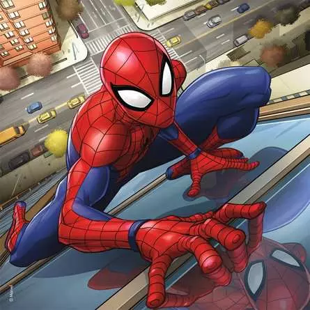 Kinderpuzzle ab 5 Jahren - Spider-Man beschützt die Stadt - 49 Teile