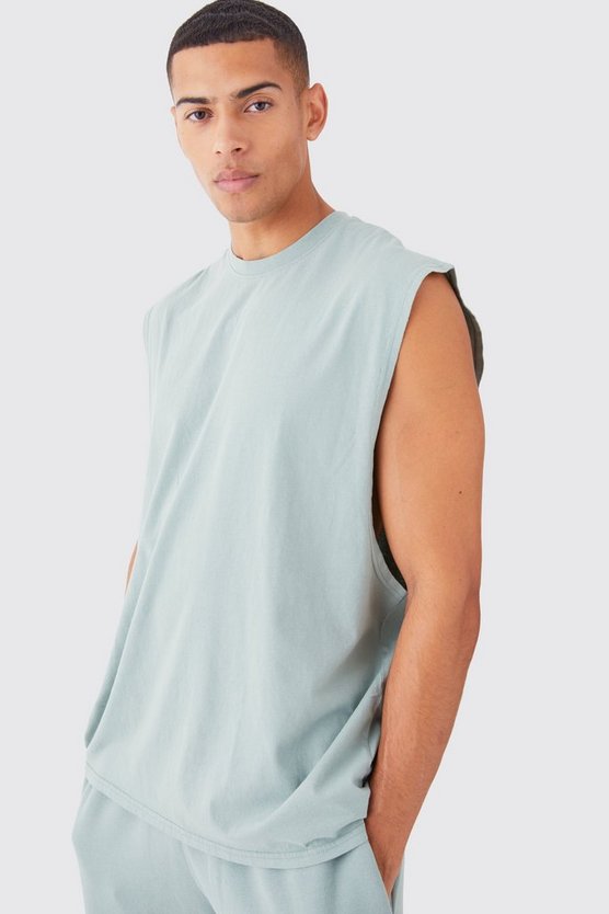 Gewaschenes Oversize Tanktop