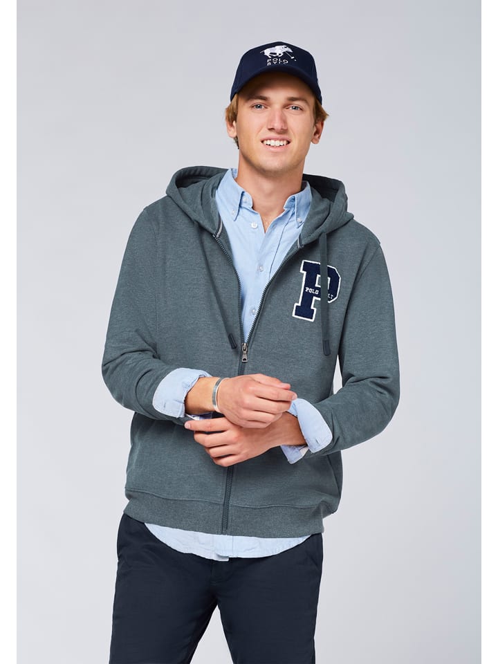 Polo Sylt Sweatjacke in Dunkelgrau günstig kaufen