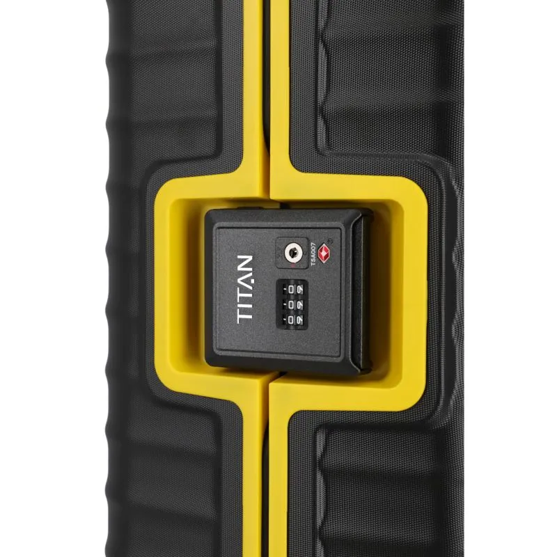 Titan LITRON FRAME 4-Rollen-Kabinentrolley S - BVB Edition Schwarz-Gelb