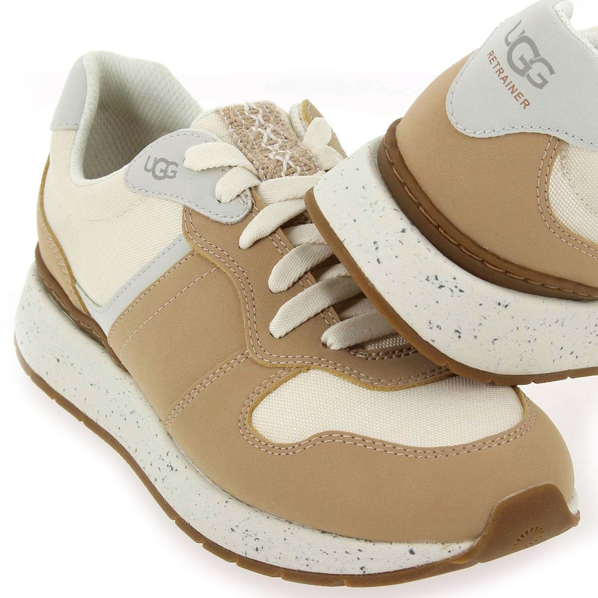 UGG  W RETRAINER - Blanc Beige