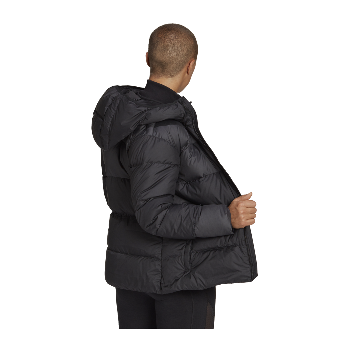 adidas 11.11 Puffer Jacke Damen Schwarz
