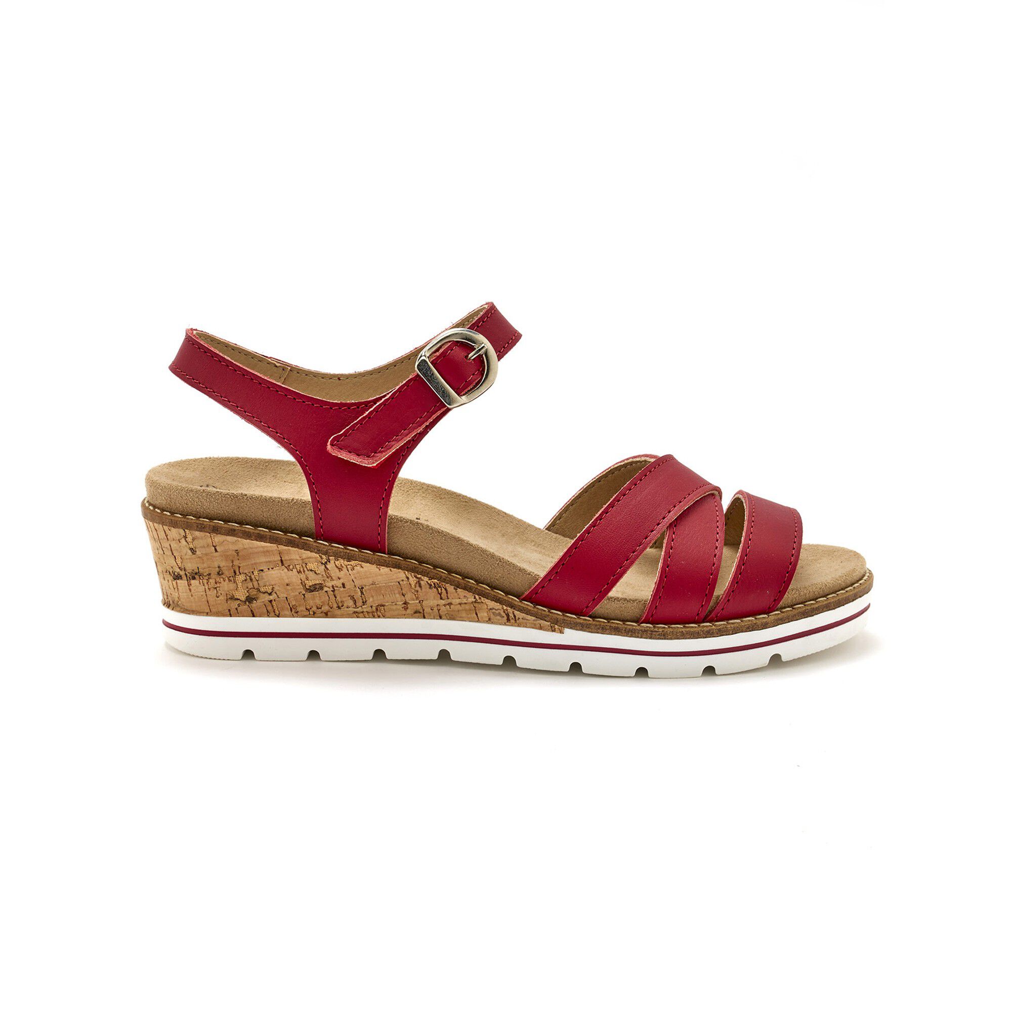 Sandales cuir brides croisées