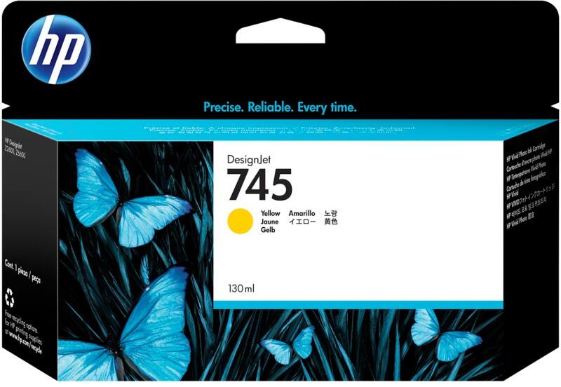 HP 745 Original Tintenpatrone F9J96A Gelb