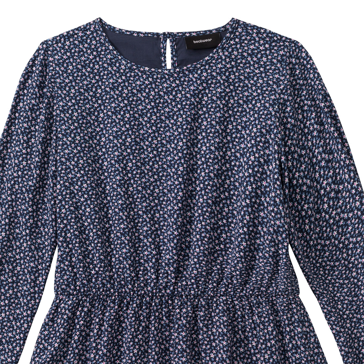 Mädchen Kleid mit Blumen-Allover