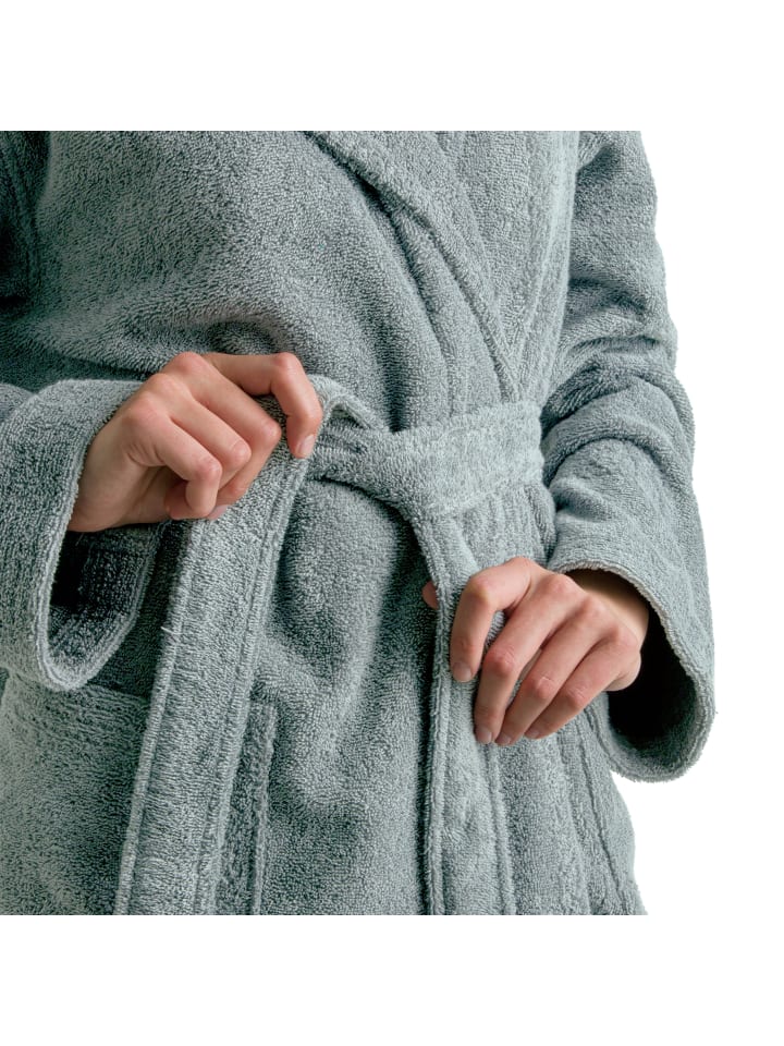 Möve Superwuschel Bademantel mit Kapuze in tea günstig kaufen