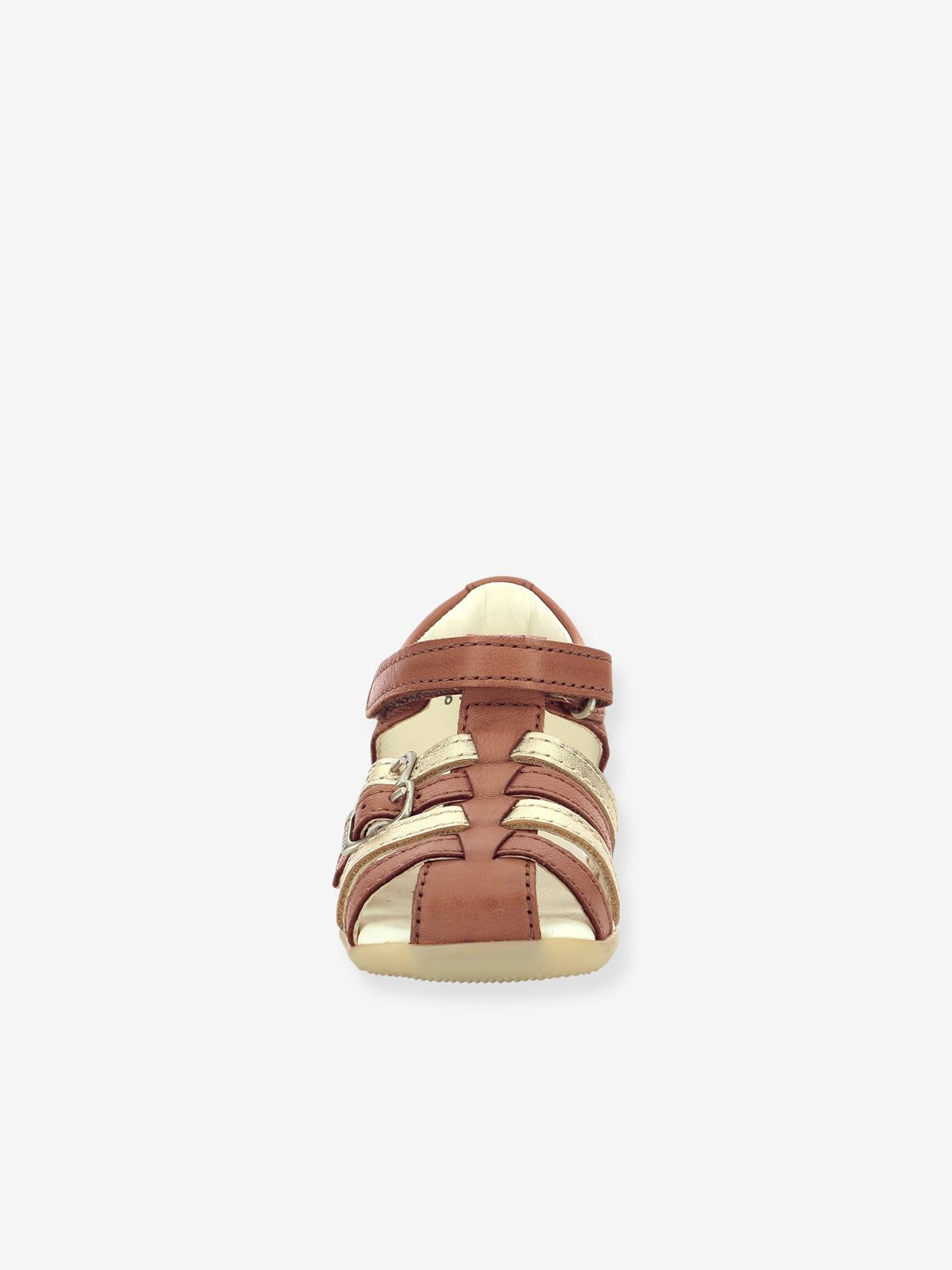 Sandales cuir enfant Bigkro KICKERS® caramel