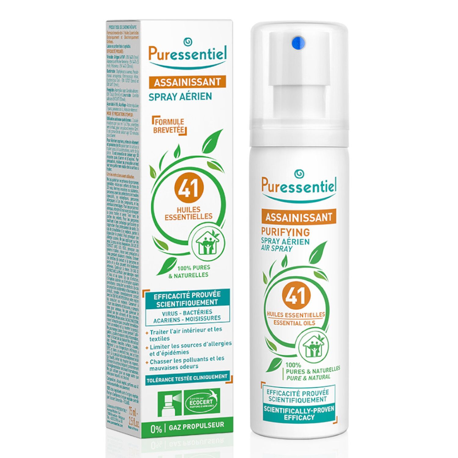 Puressentiel Assainissant Spray Aérien Assainissant Aux 41 Huiles Essentielles