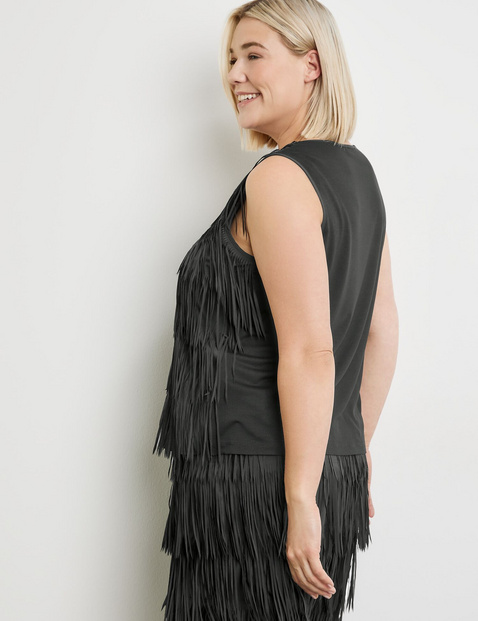 Top mit Fransen-Details