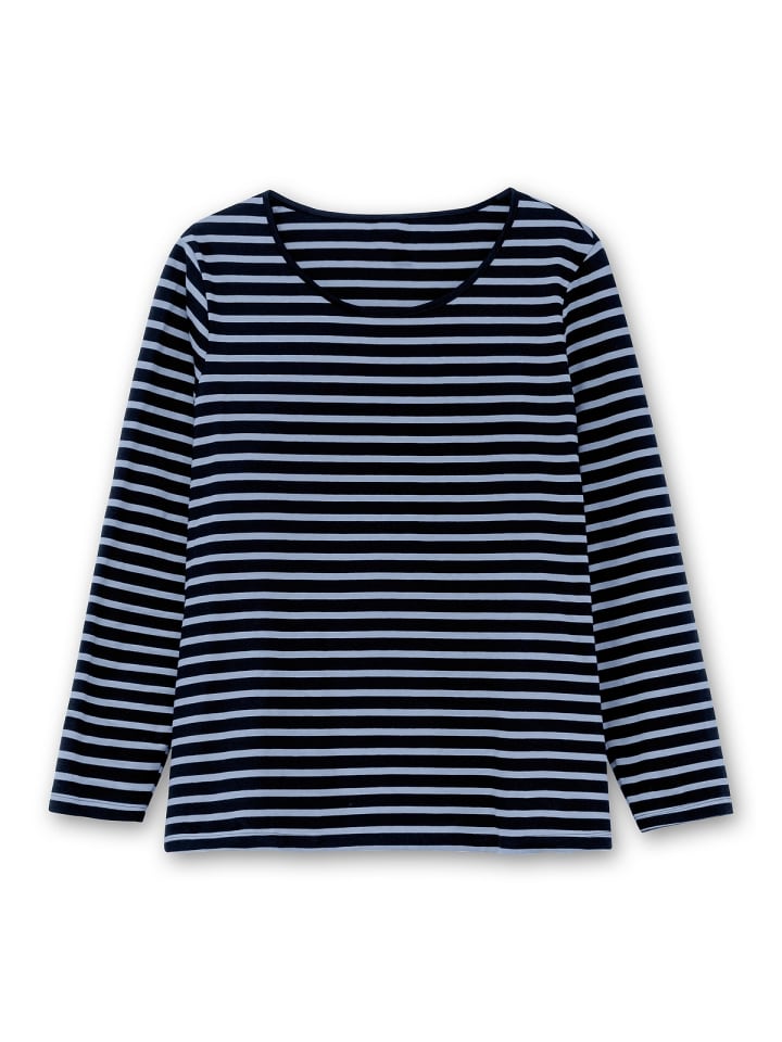 sheego Ringelshirt in taubenblau gestreift günstig kaufen