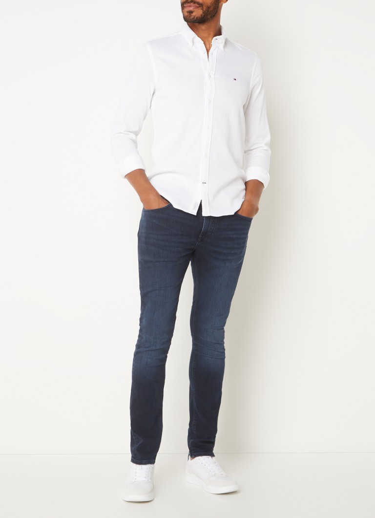 Tommy Hilfiger Core Flex Dobby slim fit košulja s džepom na prsima i logotipom