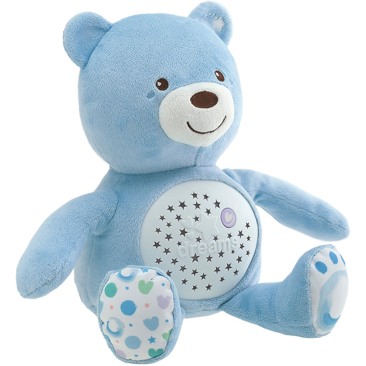 Nachtlicht mit Musik Baby Bär, blau