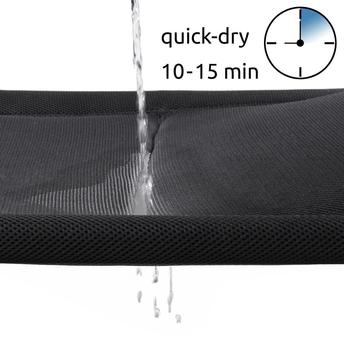 yourGEAR Klappstuhl yourGEAR Campingstuhl Lipari 3D Mesh - gepolsterter Klappstuhl leichter Caravan Stuhl Quick Dry Gartenstuhl