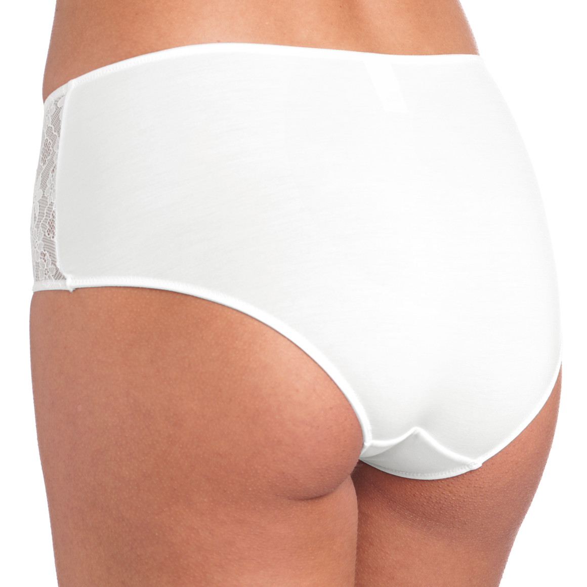 2 Damen Pantys mit Spitzeneinsatz