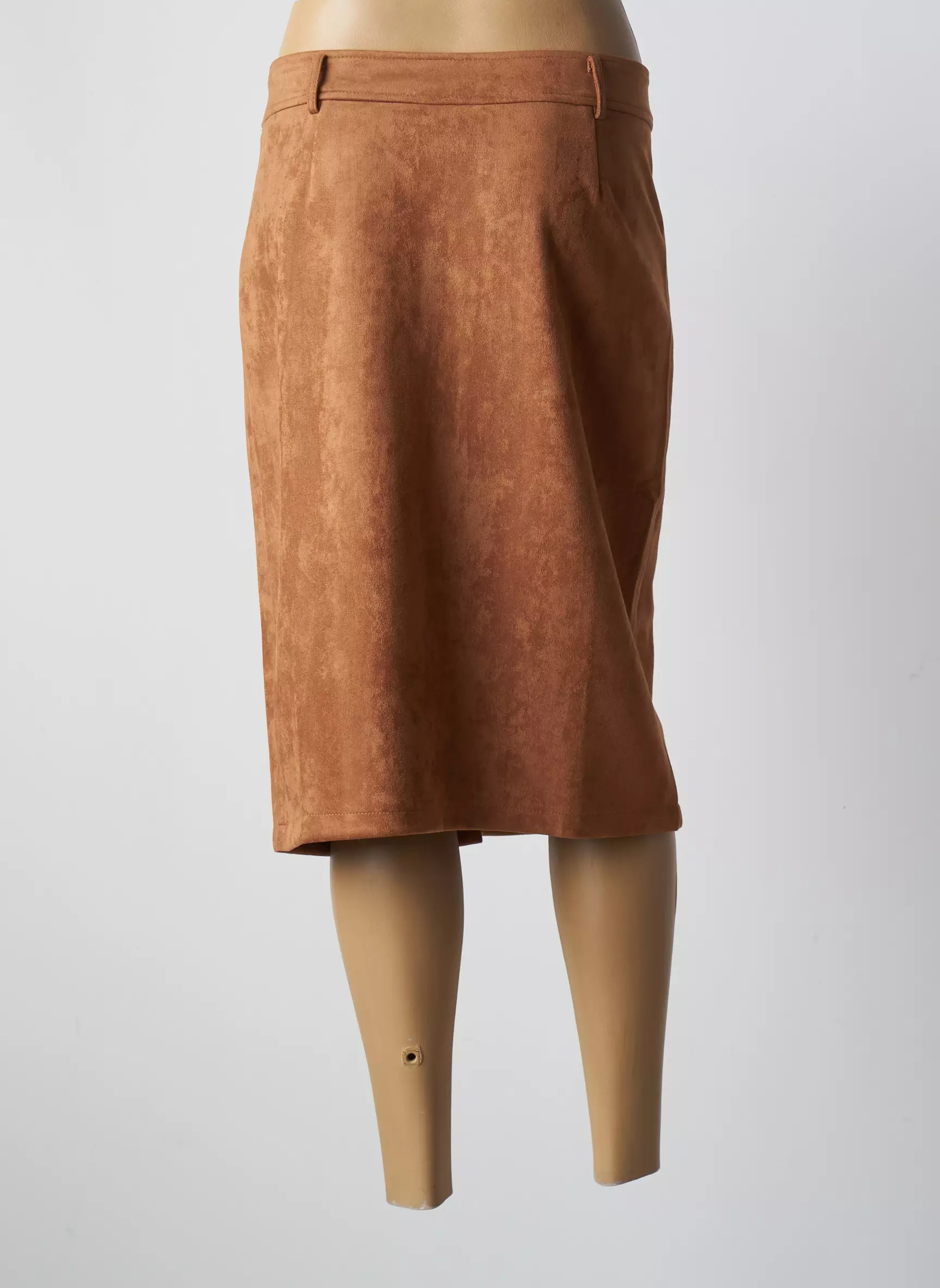 A Belle Jupes Mi Longues Femme couleur marron