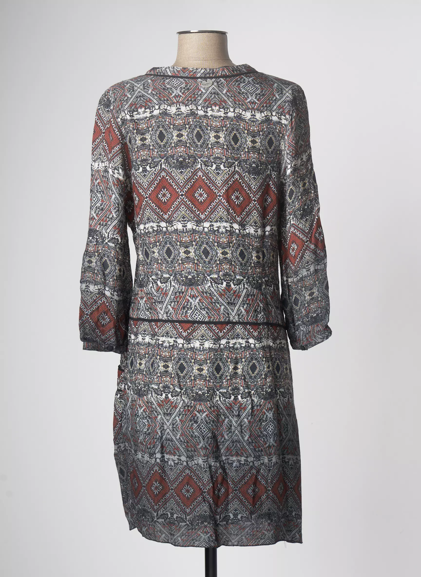 Et Compagnie Robes Mi Longues Femme couleur gris