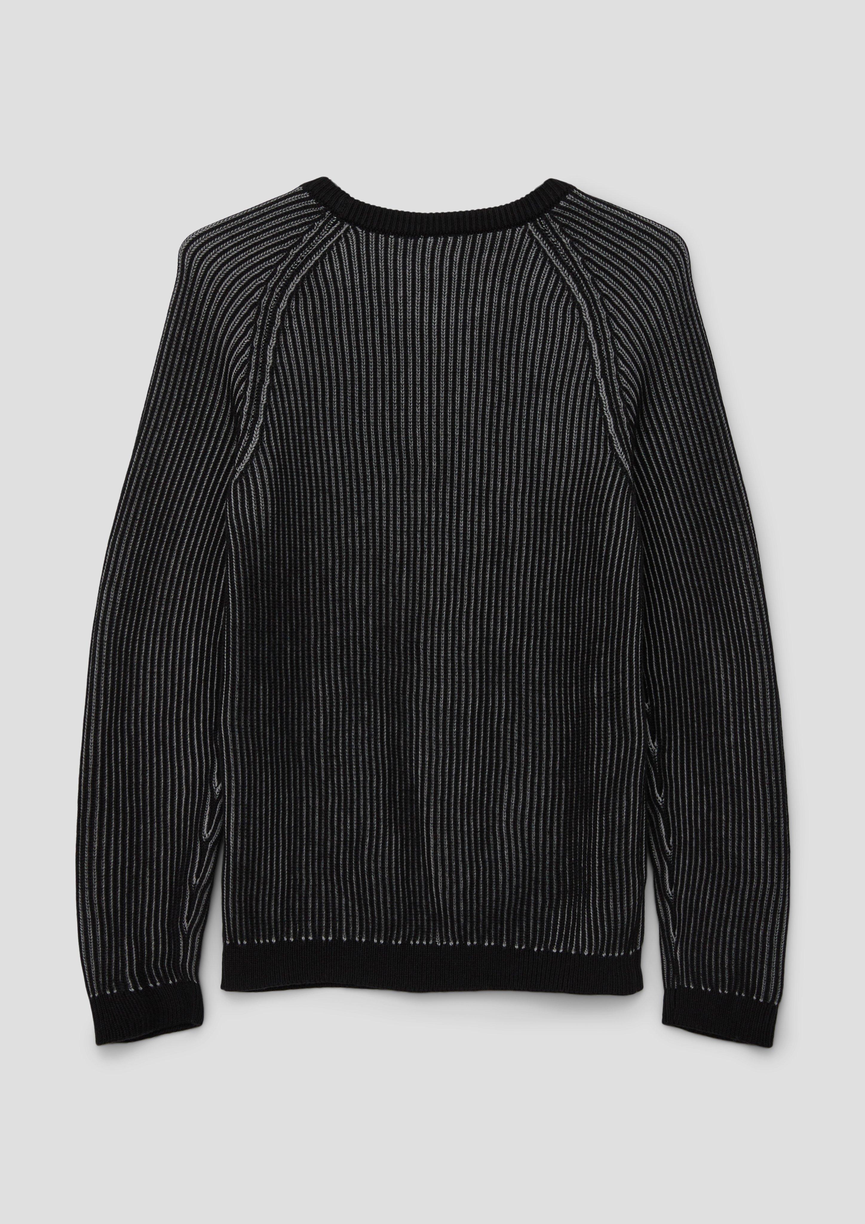 Strickpulli in Two-Tone-Optik  2134077-9999