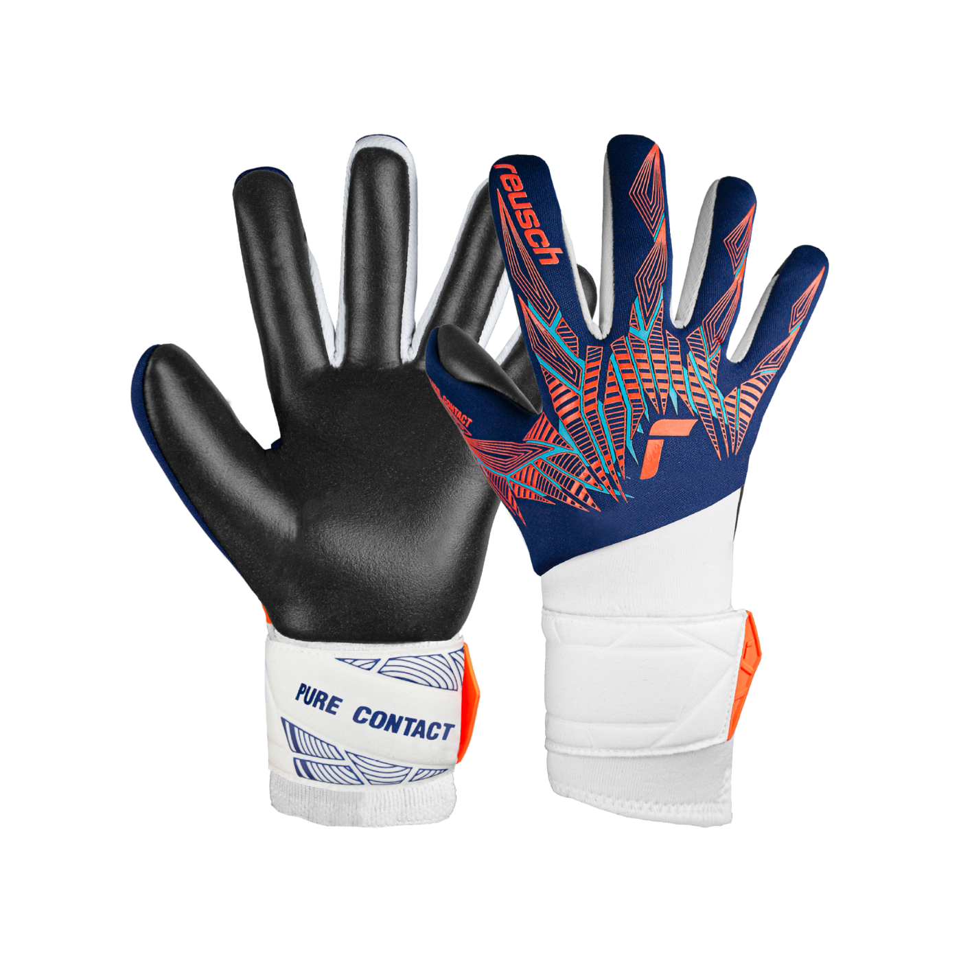 Reusch Pure Contact Silver TW-Handschuhe Kids Blau Orange Schwarz F4848