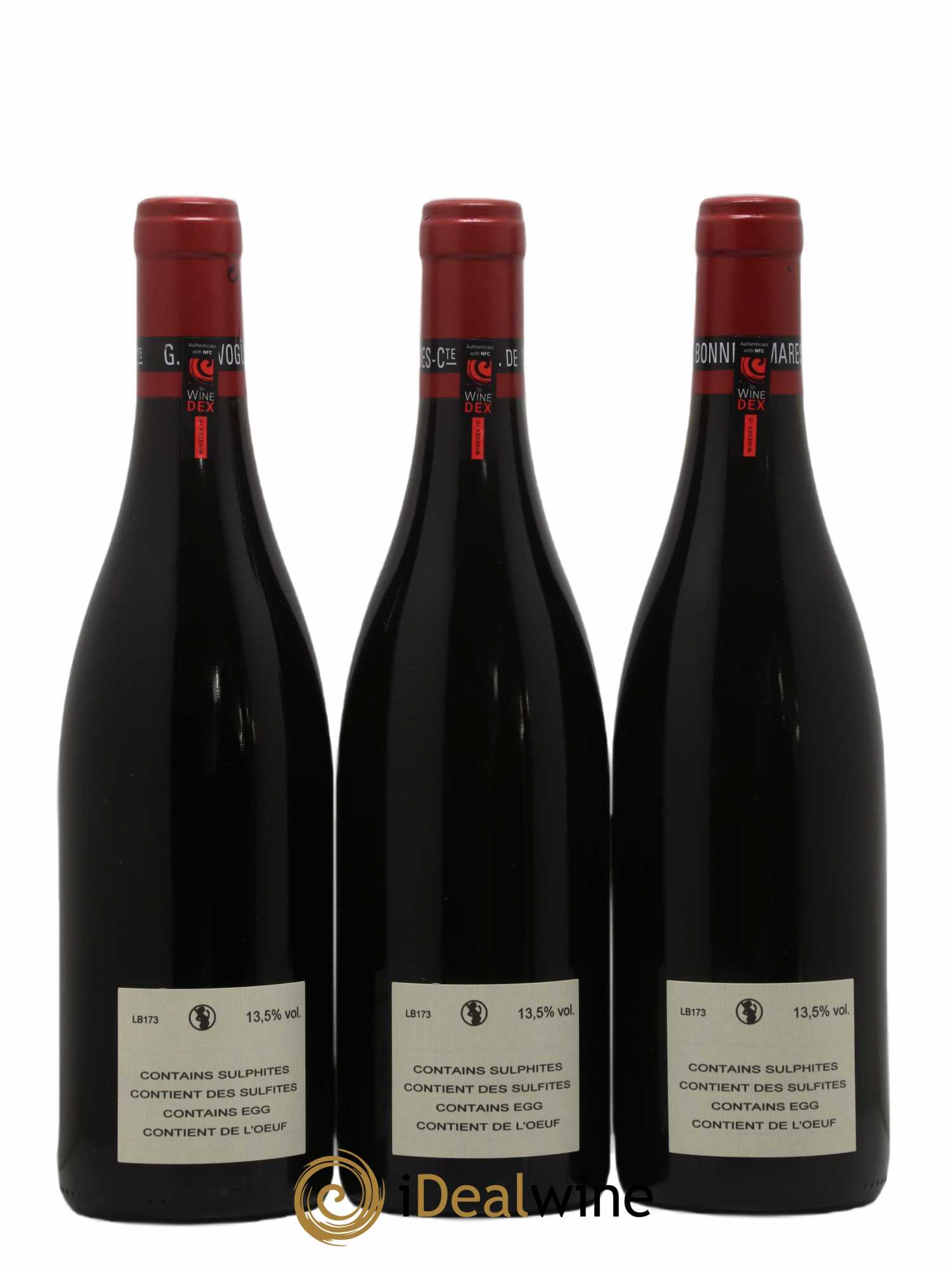 Bonnes-Mares Grand Cru Comte Georges de Vogüé  2017 - Lot de 3 Bouteilles