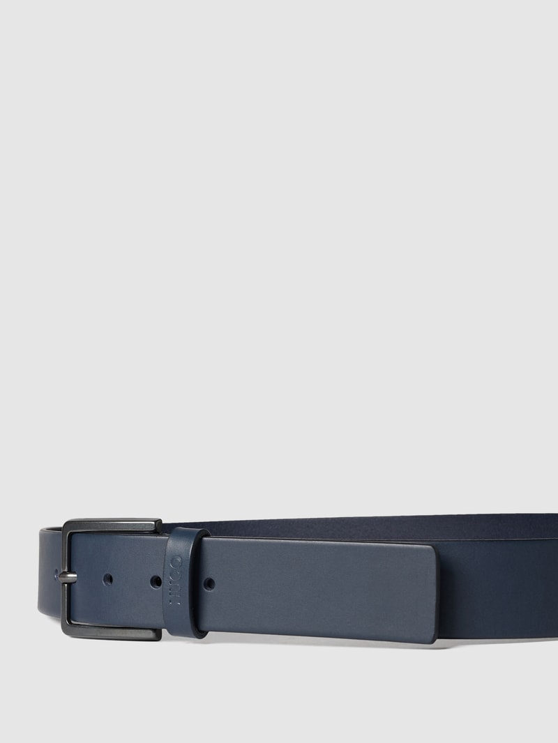 Gürtel aus Leder Modell 'Gionio' in marineblau