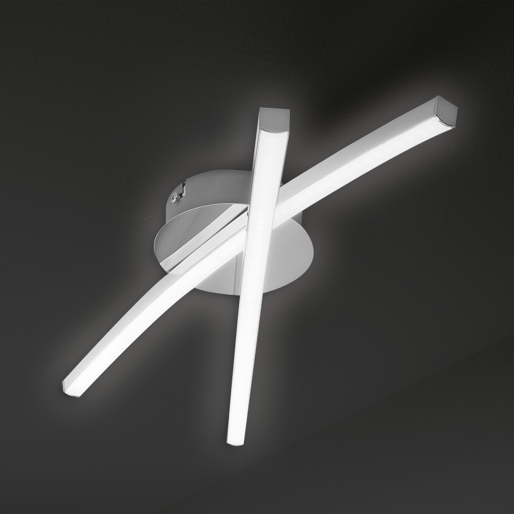 LED-Deckenleuchte Jambo chrom