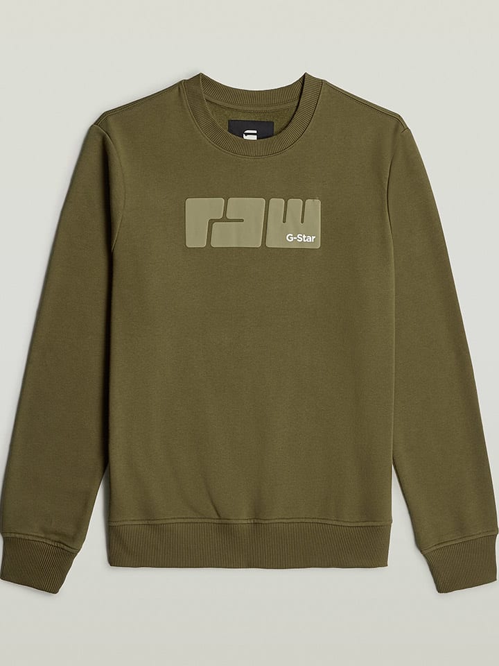 G-Star Sweatshirt in Khaki günstig kaufen