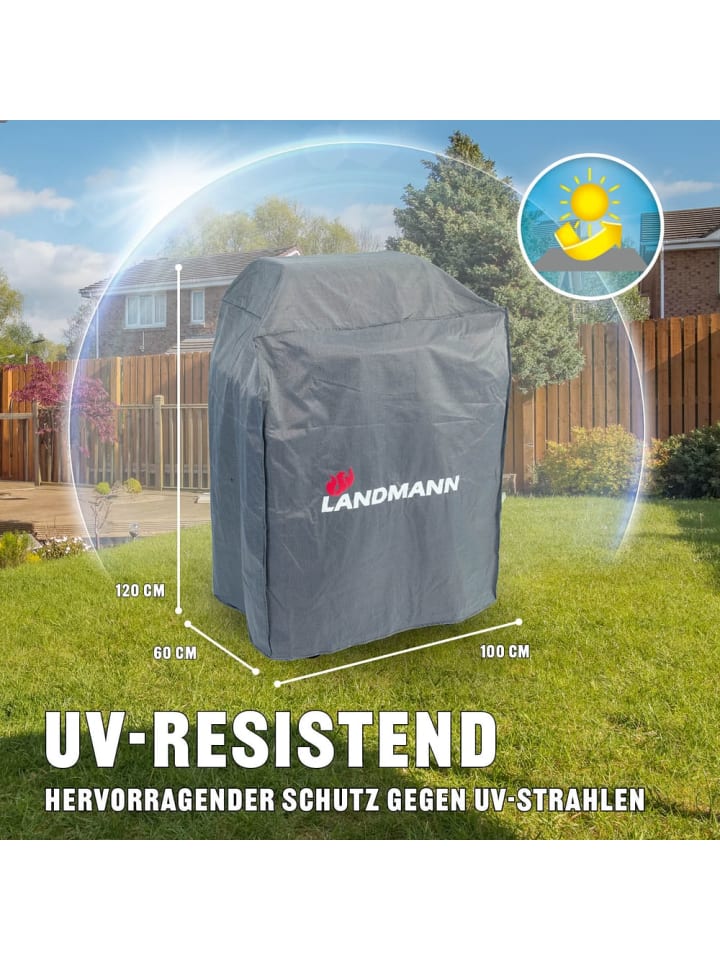 Landmann Wetterschutzhaube Premium - 55 x 117 x 90 cm - grau günstig kaufen onesize