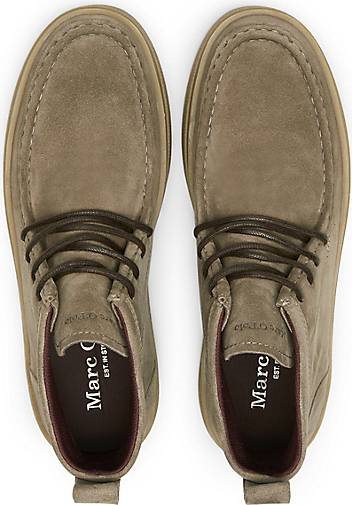 Marc O'Polo Schnürstiefel aus softem Veloursleder