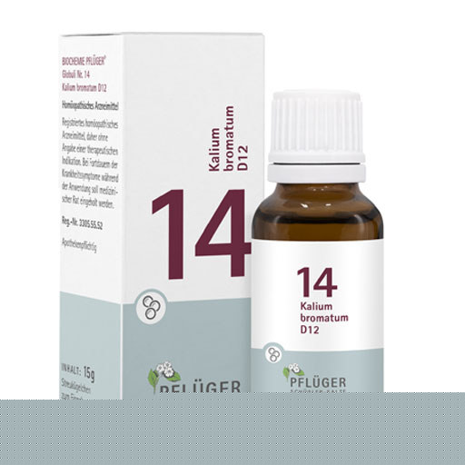 BIOCHEMIE Pflüger 14 Kalium bromatum D 12 Globuli  15 g  Globuli
