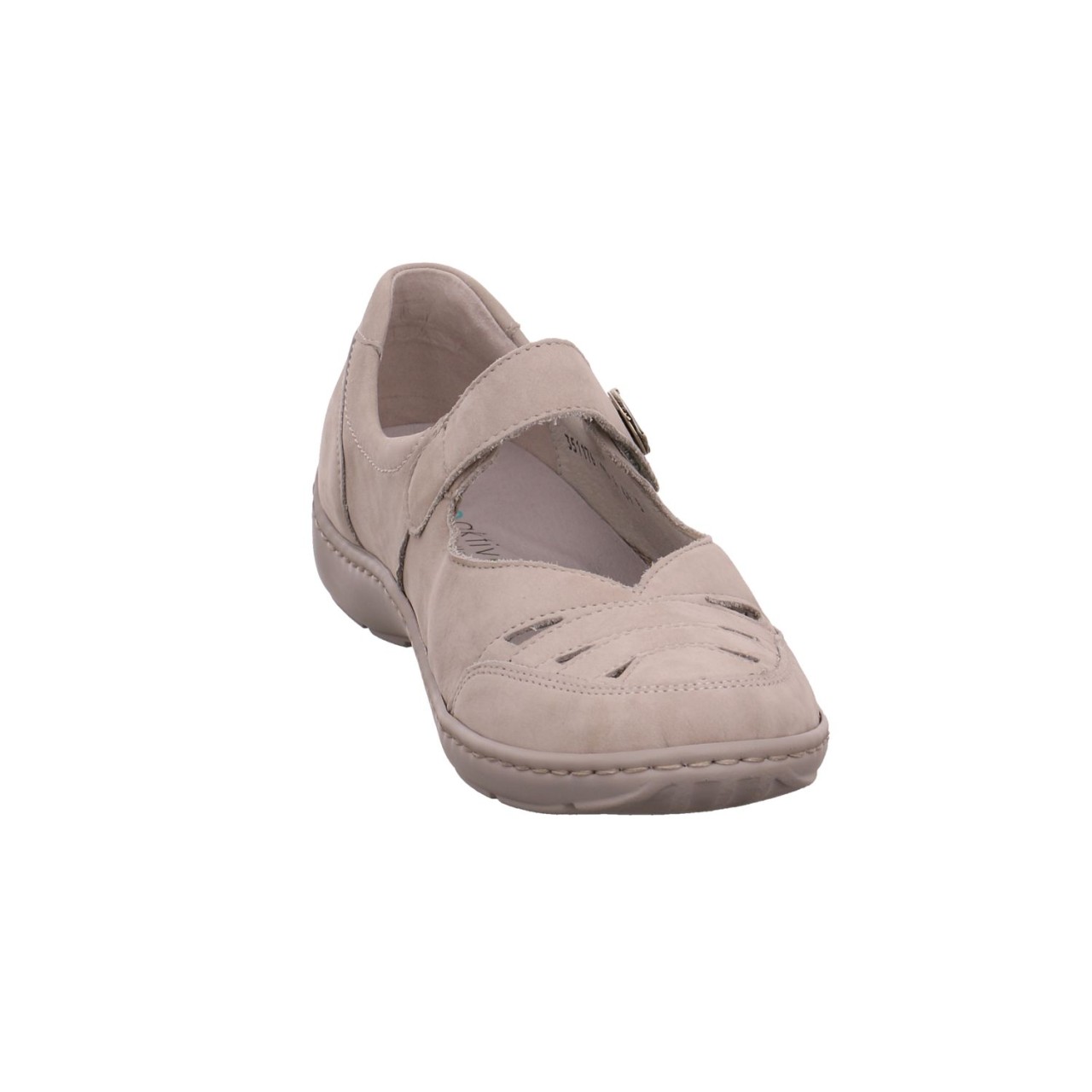 WALDLÄUFER Klassische Slipper grau HENNI-Spangenschuh