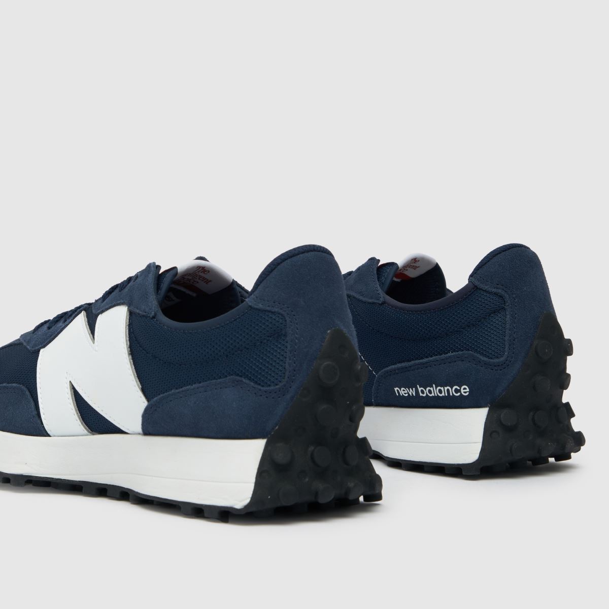 New Balance 327 träningsskor i marinblått och vitt