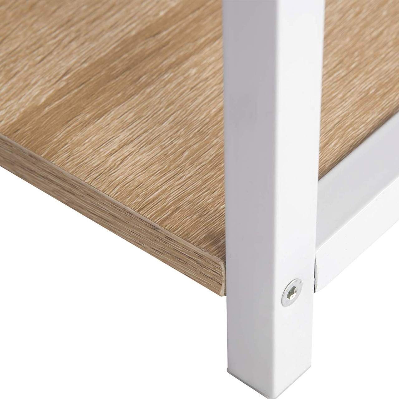 Woltu Schreibtisch (1-St), aus Holz und Stahl, mit Ablage, ca. 120x60x75 cm