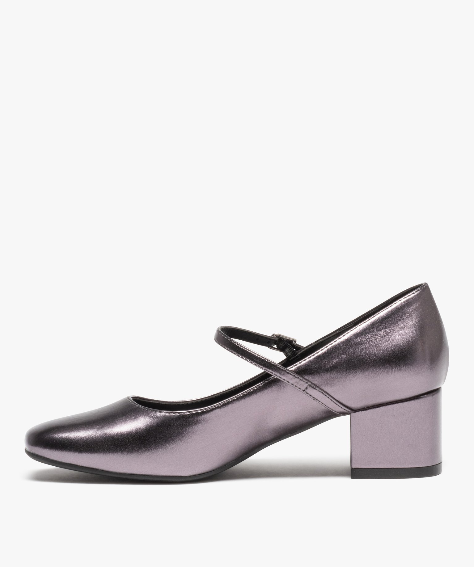 Babies femme vernies à talon moyen gris | GEMO