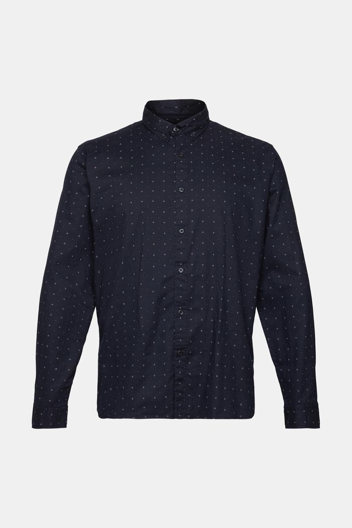 Button-Down-Hemd mit Micro-Print