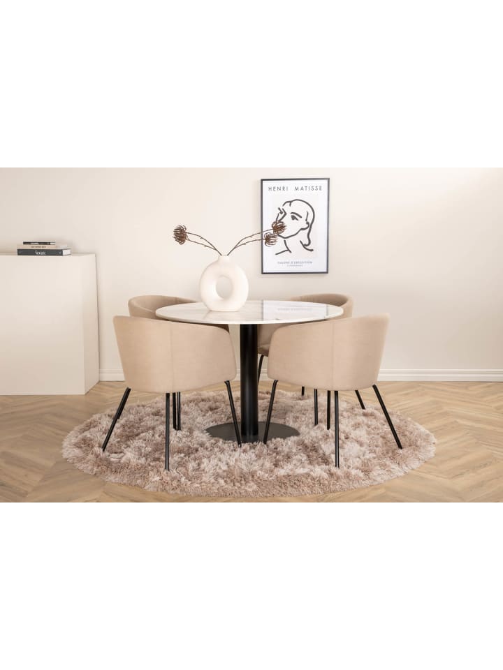 ebuy24 Essgruppe Estelle 79 (5-teilig) Beige 106 x 106 cm günstig kaufen onesize