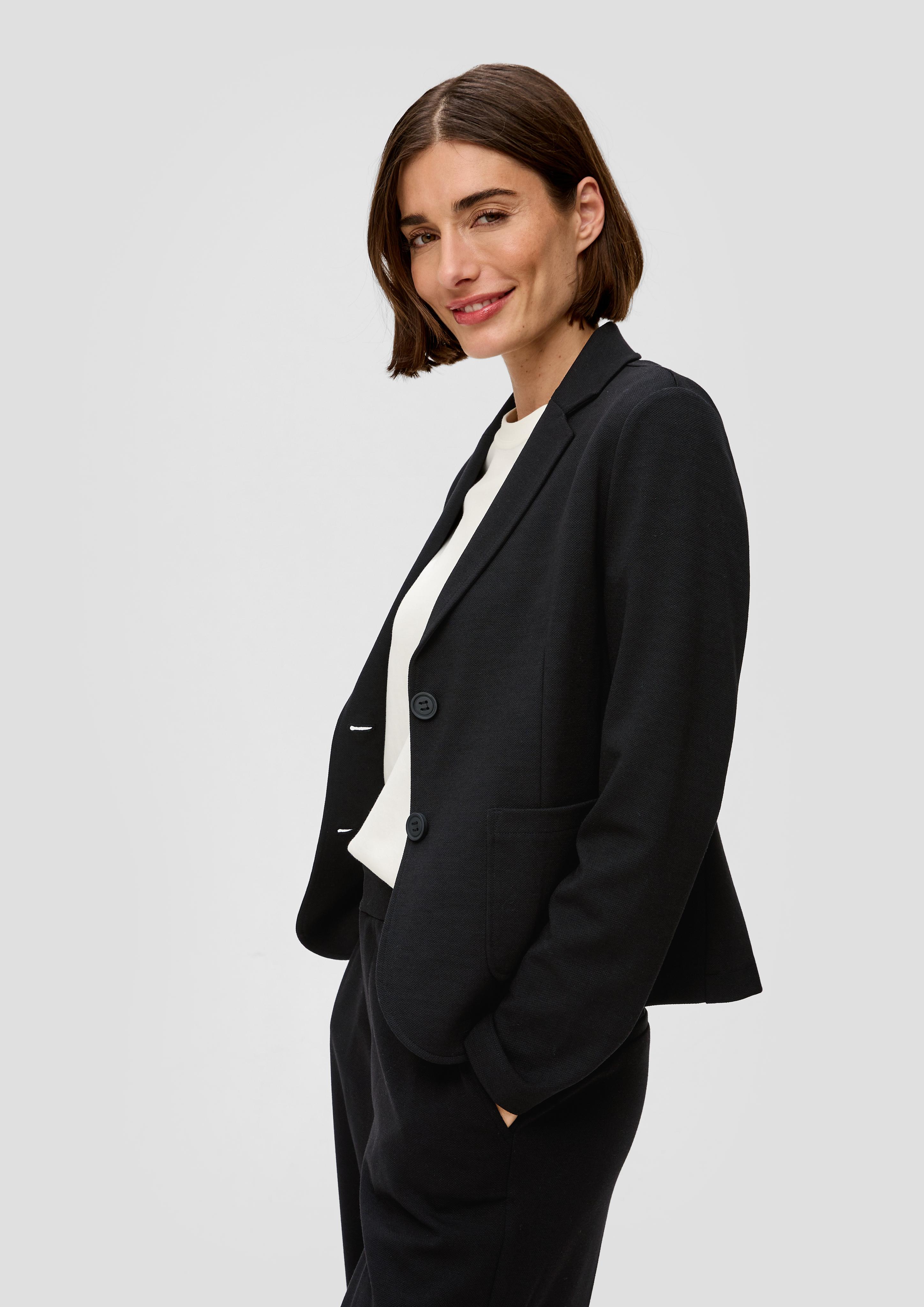 Blazer aus strukturiertem Jersey  2140914-9999