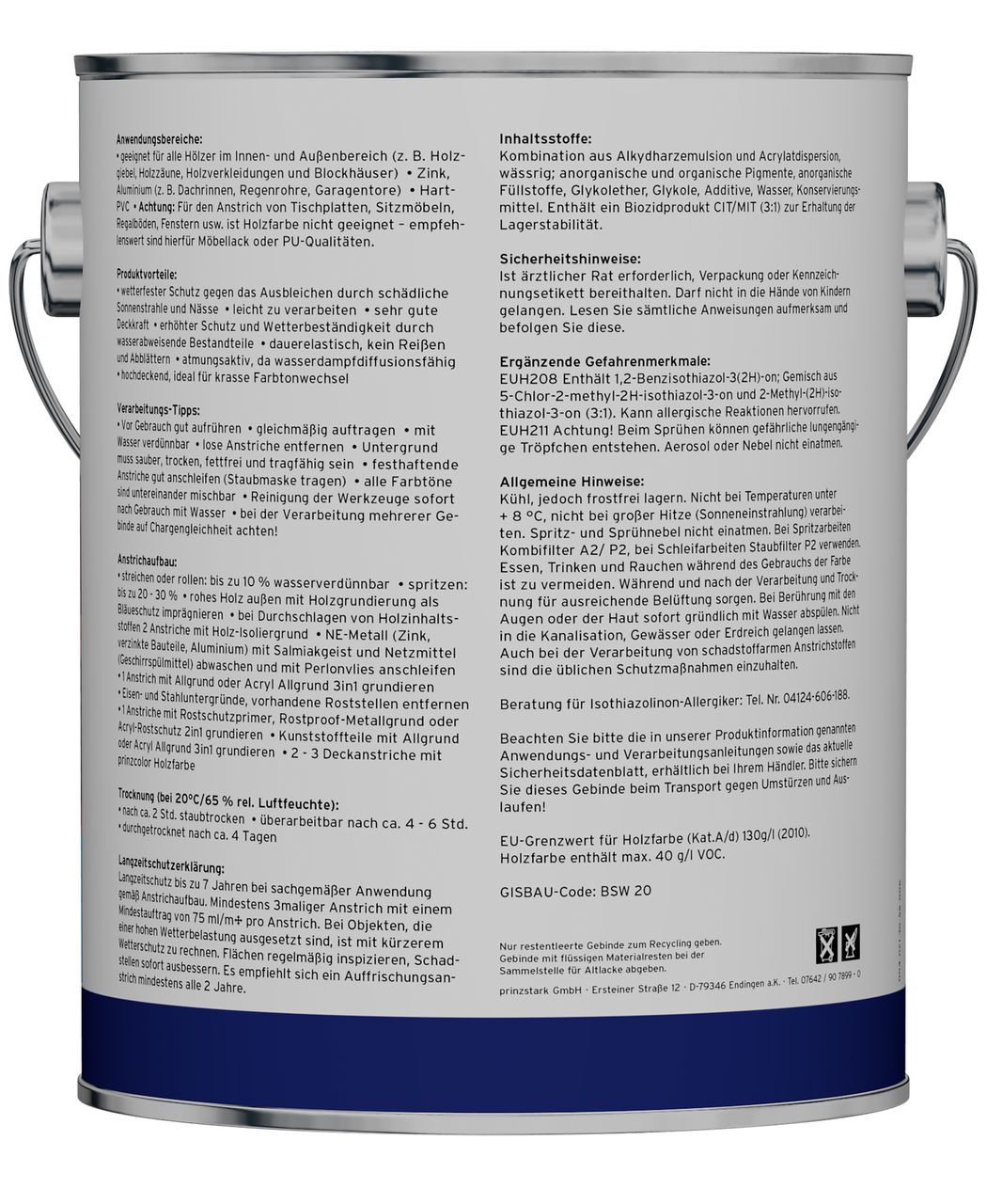 Plid Premium Holzfarbe Holzlack Farbe für Holz Pinsel Schwedenrot