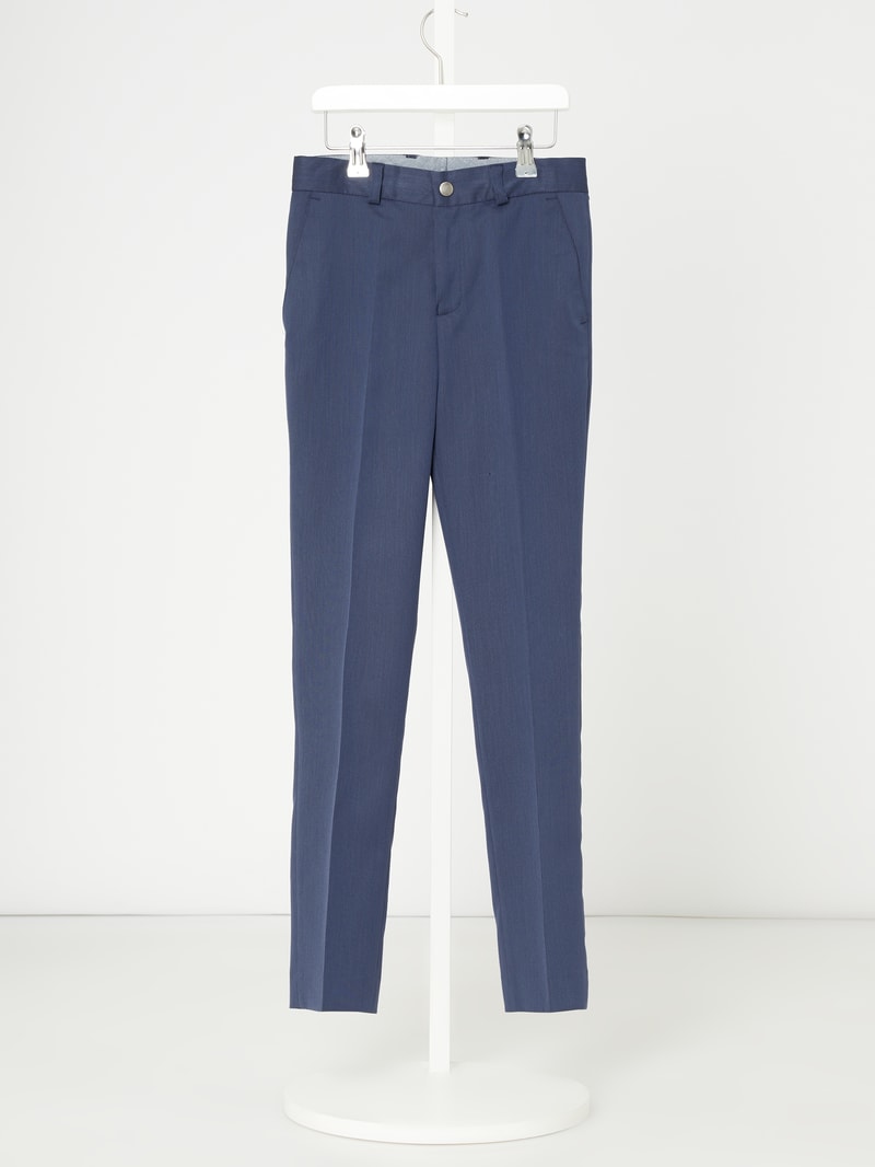 Slim Fit Anzughose mit Stretch-Anteil in royalblau