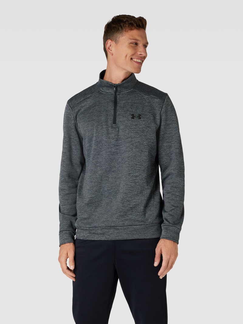 Sweatshirt mit Label-Detail in dunkelgrau