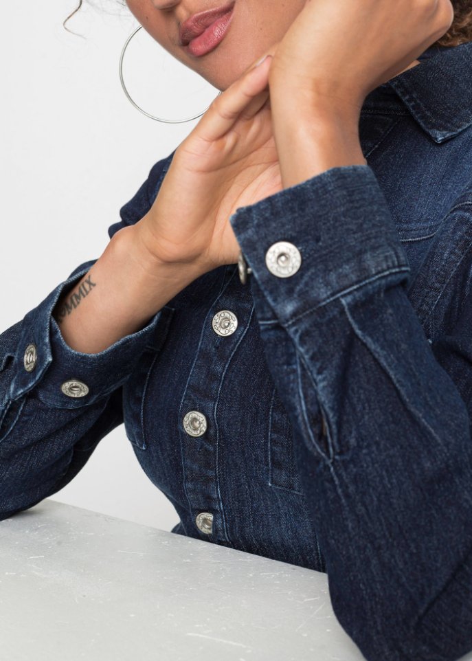 Jeans Kleid mit Gürtel