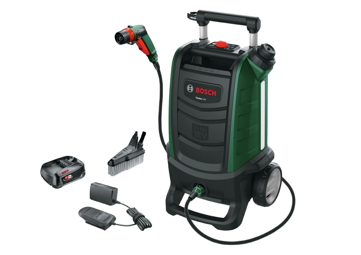 Nettoyeur de batterie Bosch Groen 06008B6101 Fontus GEN II 18 V 2,5 Ah et chargeur