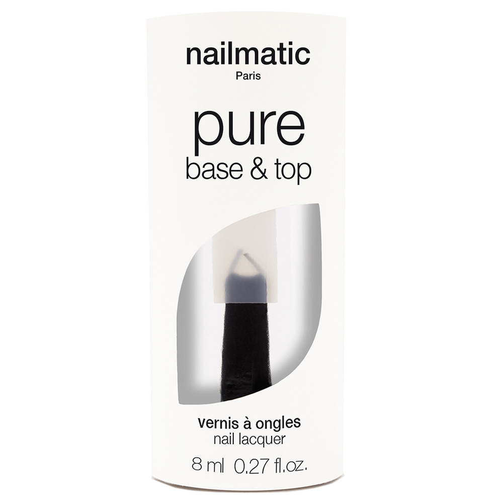 nailmatic PURE color BASE & TOP vernis à ongles biosourcé jusqu'à 84%
