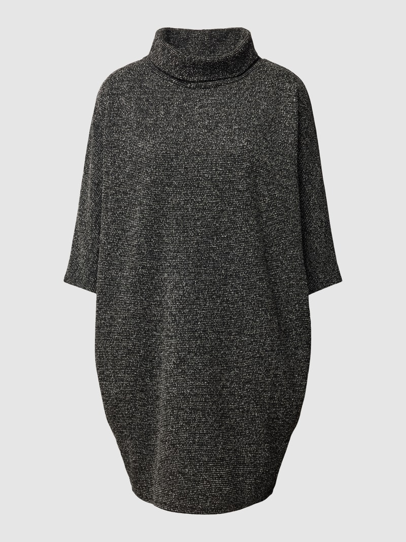 Minikleid mit Rollkragen in schwarz