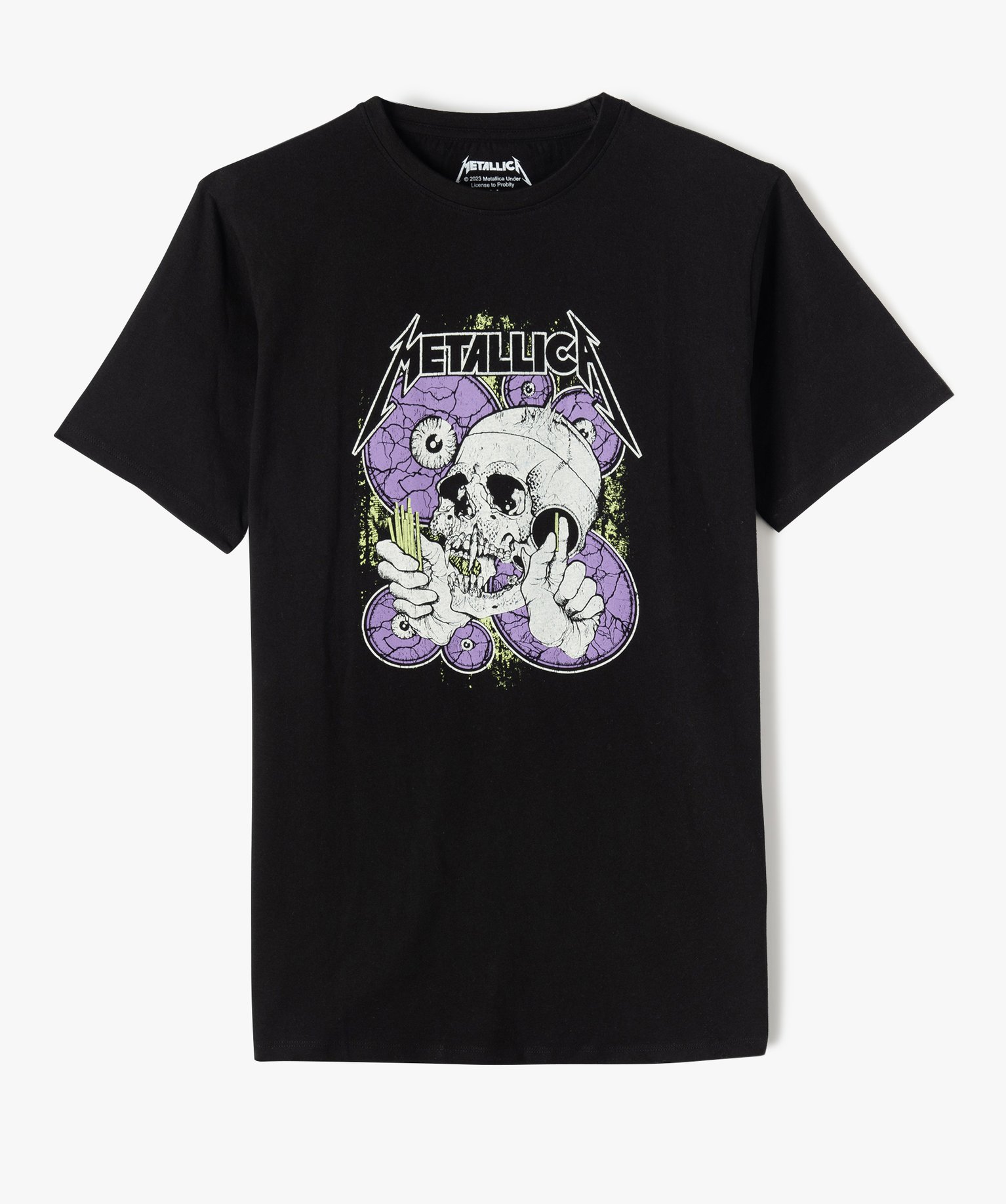 Tee-shirt Garçon avec motif tête de mort - Metallica noir | GEMO