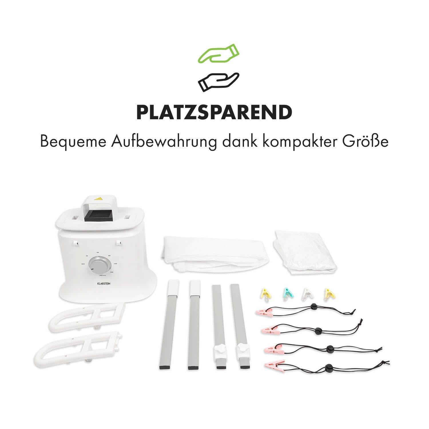 Klarstein Trockenbügeleisen ShirtButler Deluxe, 1250 W