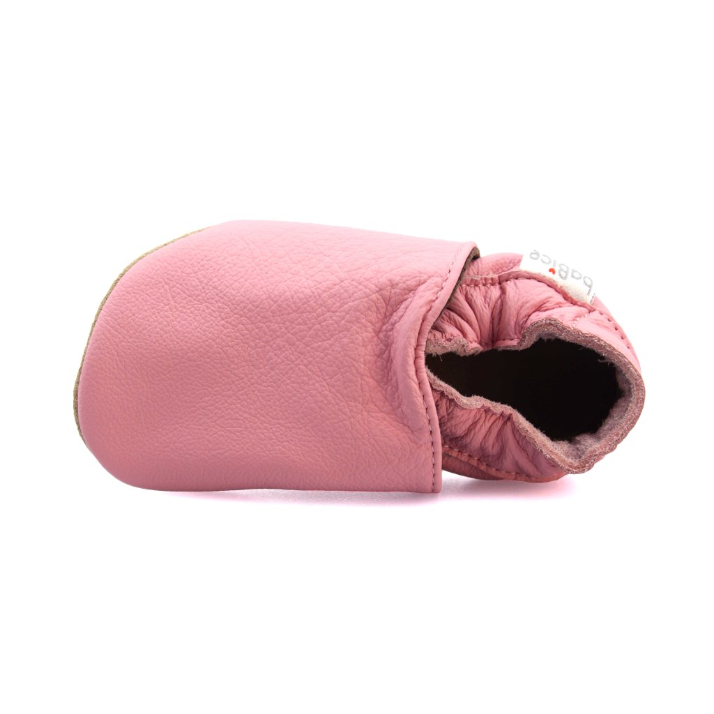 baBice Plain Pink rosa Krabbelschuhe