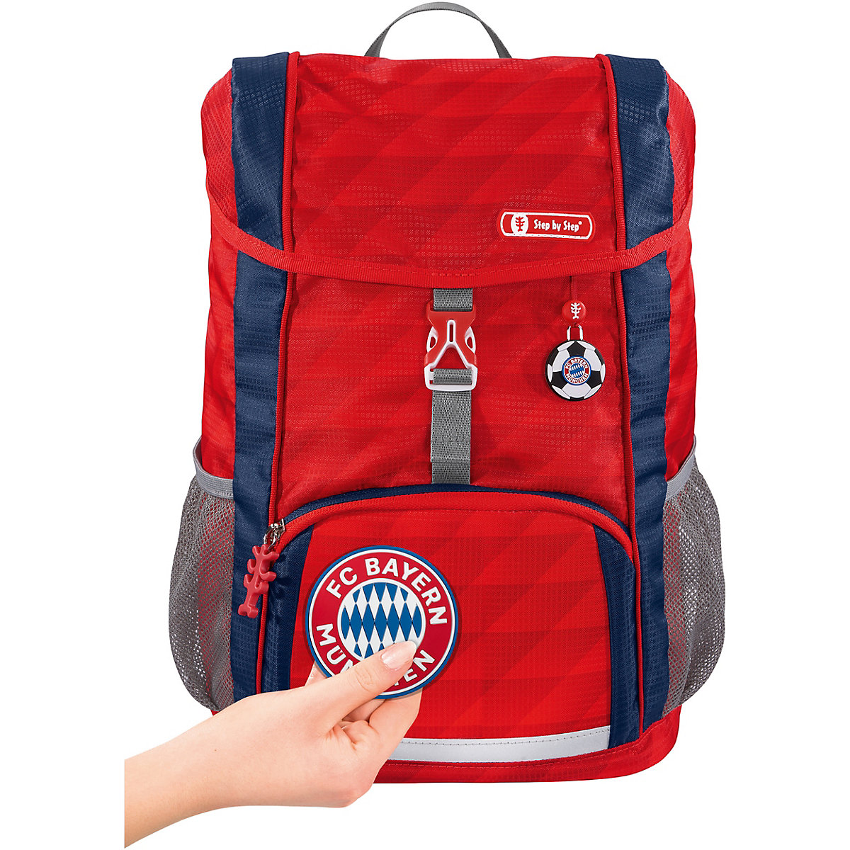 Kinderrucksack KID FC Bayern München® Mia San Mia, inkl. Sitzkissen & MAGIC MAGS